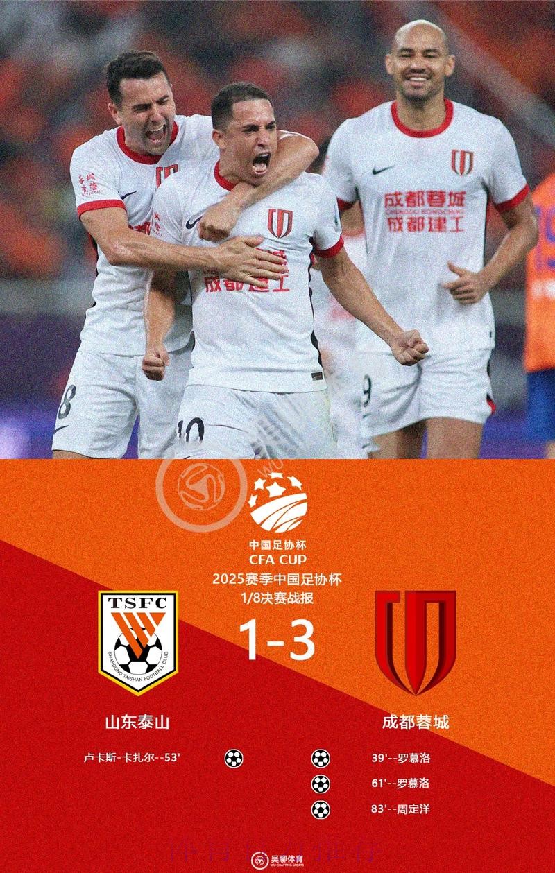 足协杯第四轮战罢  申花、国安、蓉城晋级八强